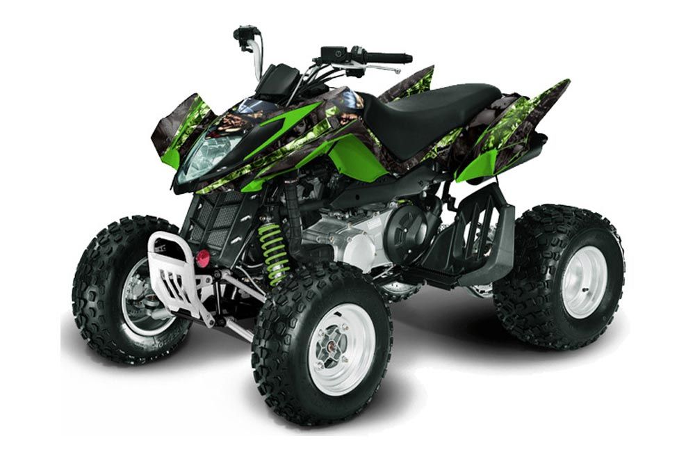Arctic Cat DVX300 ATV Graphic Kit - All Years Mad Hatter Green