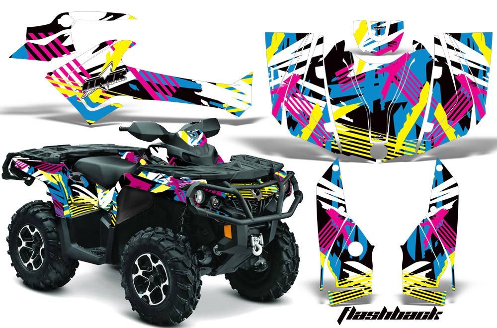 Can Am Outlander XT / DPS / SST ATV Graphic Kit - 2013-2016 Flashback