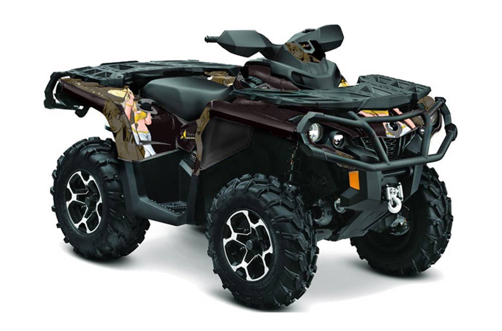 Can Am Outlander XT / DPS / SST ATV Graphic Kit - 2013-2016 Mandy Yellow