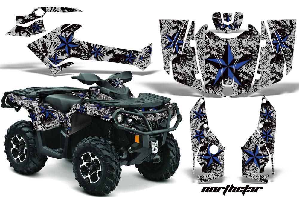 Can Am Outlander XT / DPS / SST ATV Graphic Kit - 2013-2016 Northstar Blue