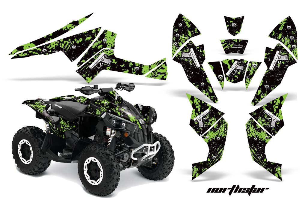 Can Am Renegade 500 / 800 / 1000 ATV Custom Graphic Kit - All Years