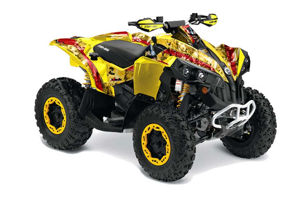 Can Am Renegade 500 / 800 / 1000 ATV Graphic Kit - All Years Mad Hatter Red