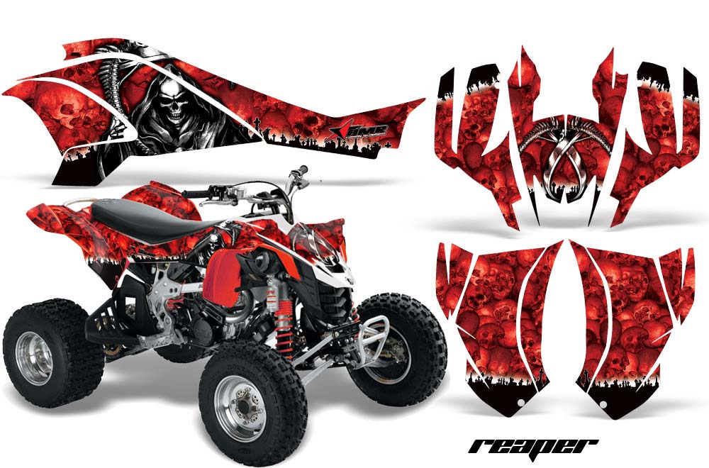 Can Am DS450 / DS450X EFI ATV Graphic Kit - 2008-2016 Reaper Red