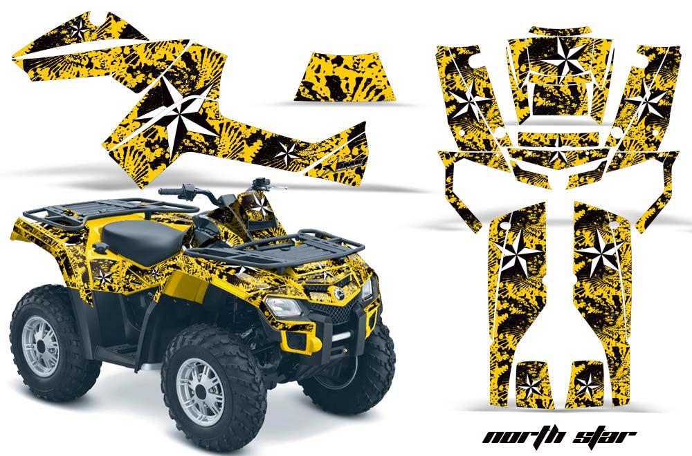Can Am Outlander EFI 500 / 650 / 800 / 1000 ATV Custom Graphic Kit - 2006-2011