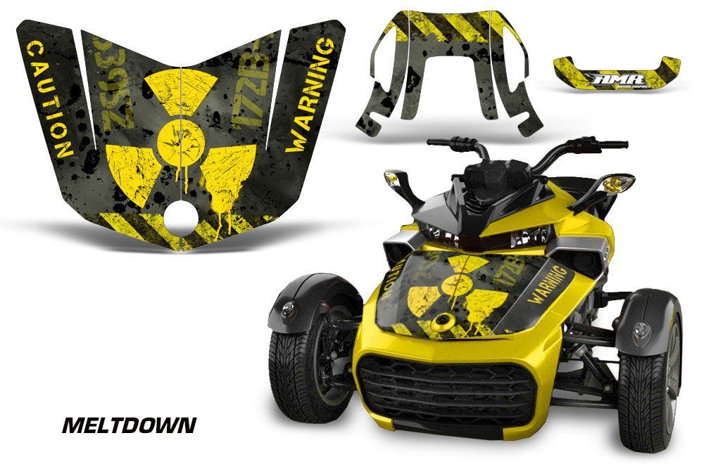 Can Am F3-S Spyder Hood Custom Graphic Kit - All Years