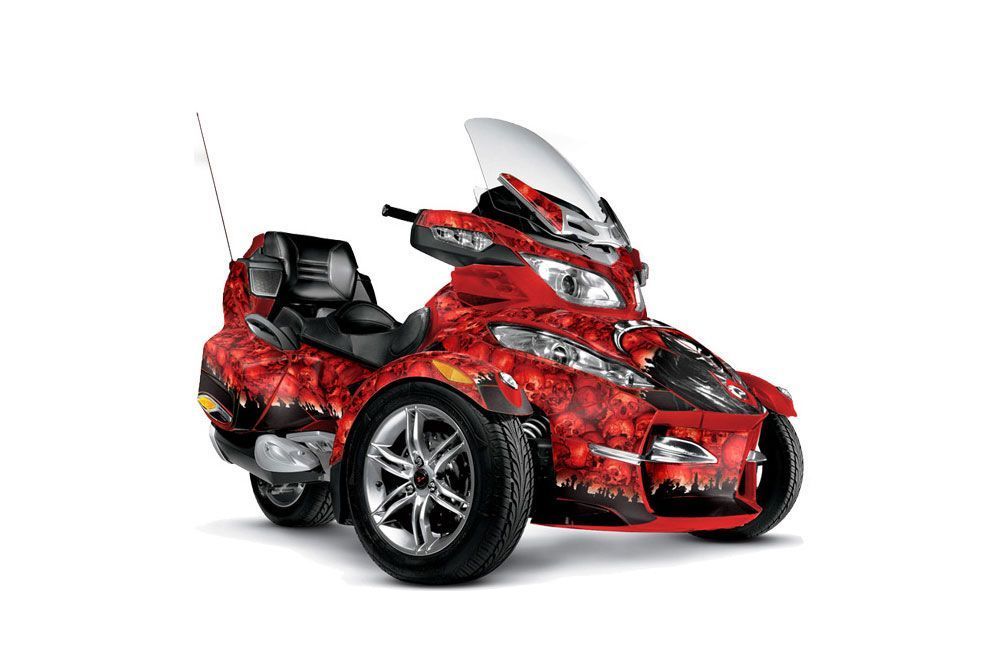 Can Am BRP (RTS) Spyder w/ Trim Kit Graphic Kit - 2010-2012 Reaper Red