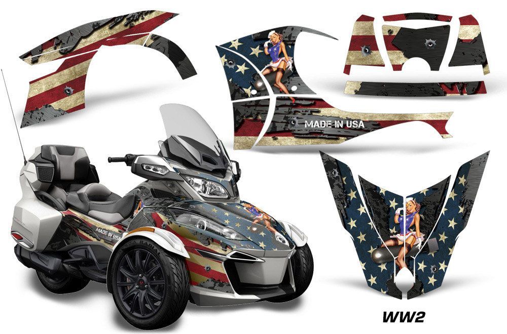 Can Am BRP (RTS) Spyder Graphic Kit - 2014-2016 WW2