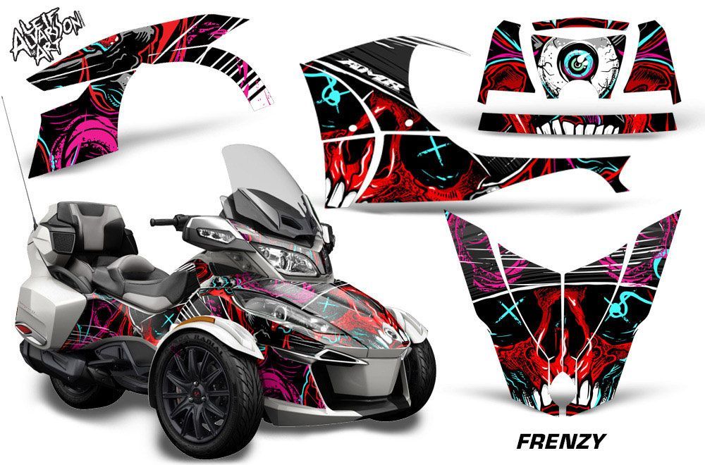 Can Am BRP (RTS) Spyder Graphic Kit - 2014-2016 Frenzy Red