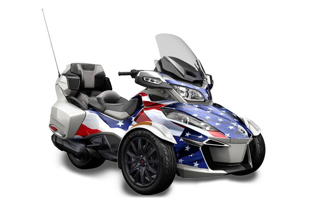 Can Am BRP (RTS) Spyder Graphic Kit - 2014-2016 Stars n Stripes