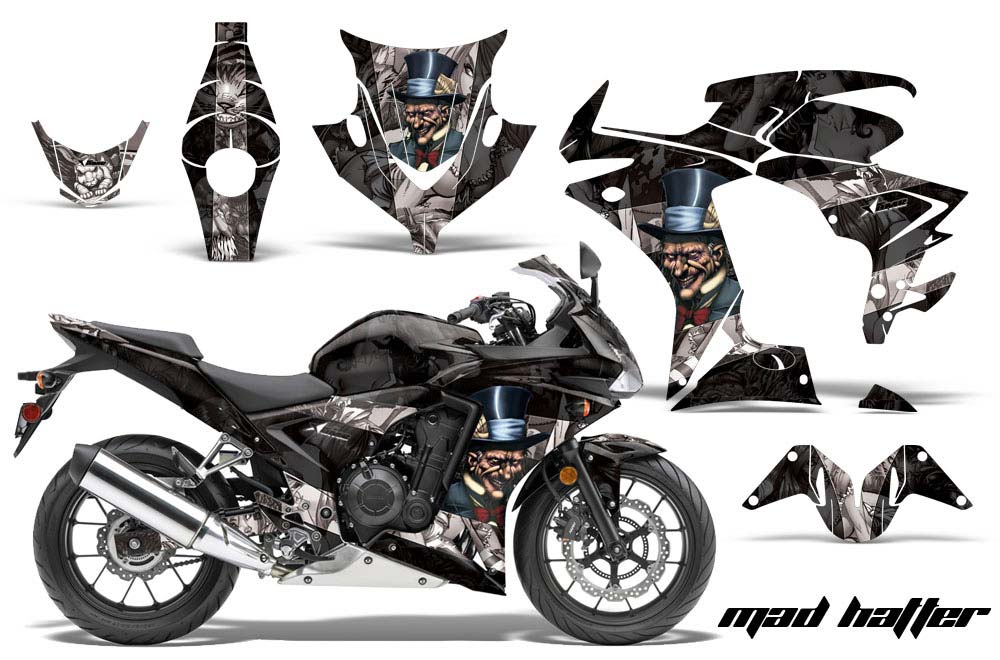 Honda CBR 500R Graphic Kit - 2013-2014 Mad Hatter Silver