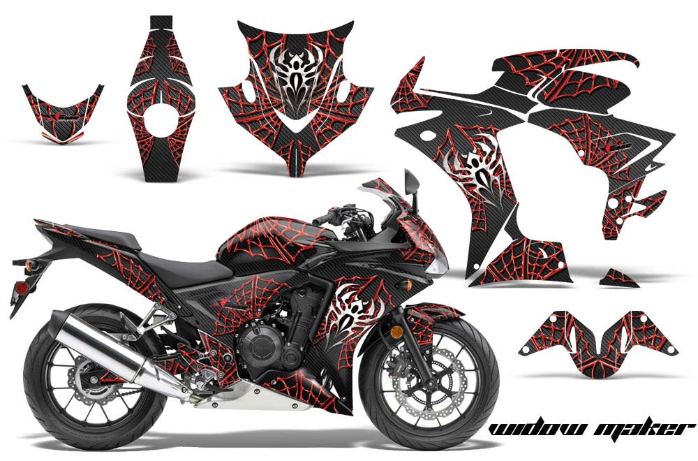 Honda CBR 500R Graphic Kit - 2013-2014 Widow Maker Red