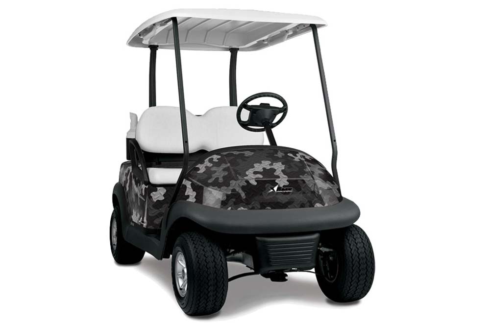 Club Car Precedent I2 Golf Cart Graphic Kit - 2006-2017 Camoplate Black