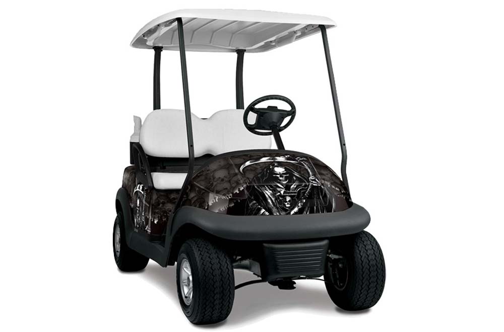 Club Car Precedent I2 Golf Cart Graphic Kit - 2006-2017 Reaper Black