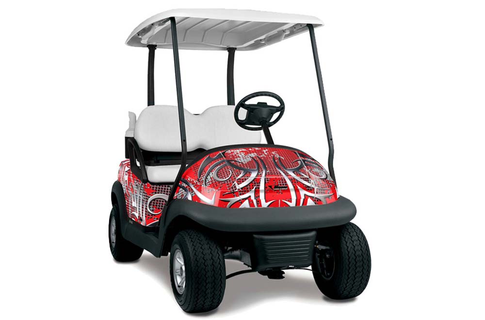 Club Car Precedent I2 Golf Cart Graphic Kit - 2006-2017 Deaden Red