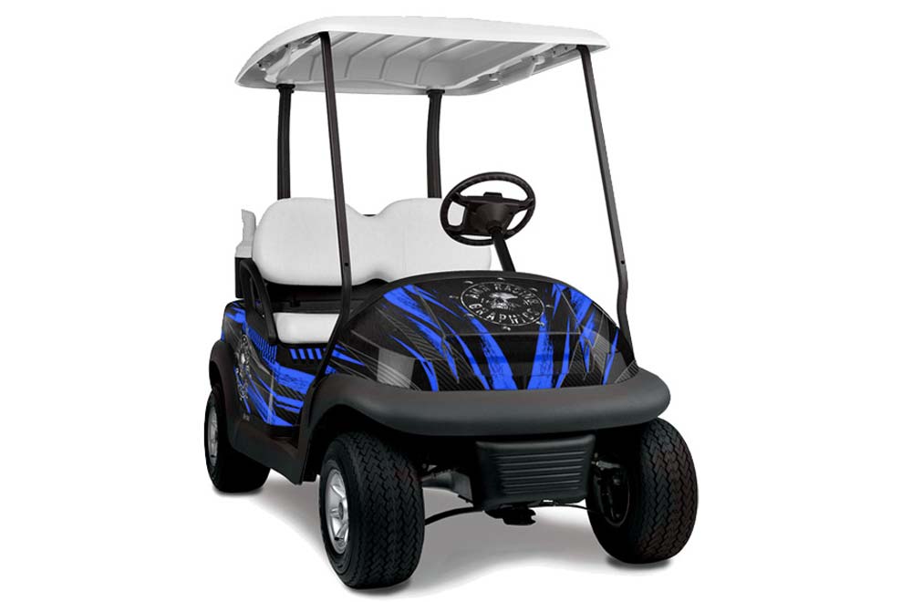 Club Car Precedent I2 Golf Cart Graphic Kit - 2006-2017 Nuke Blue