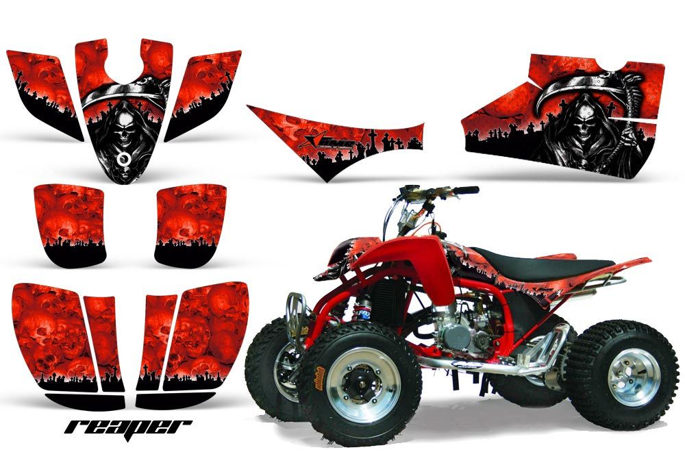 Cobra ECX 50 / 70 / 80 ATV Graphic Kit - All Years Reaper Red