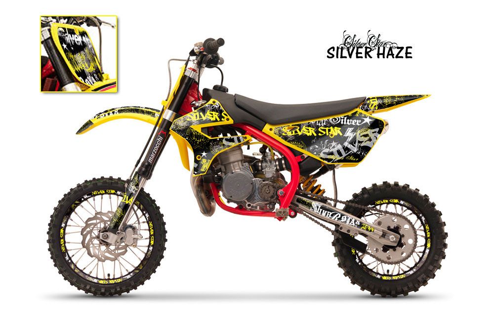 Cobra CX 50 Jr Dirt Bike Graphic Kit - 2003-2011 T Bomber Yellow