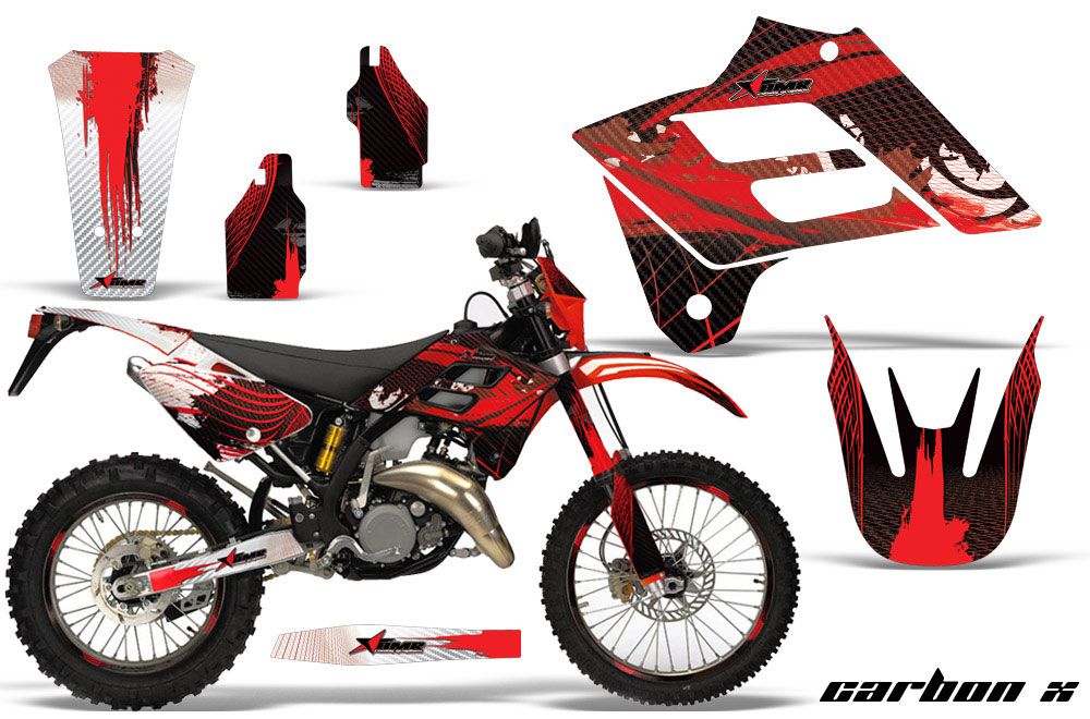 Gas Gas EC 250 Dirt Bike Graphic Kit - 2006-2008 Carbon X Red