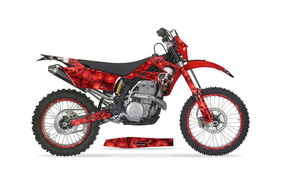 Gas Gas EC 300 Dirt Bike Graphic Kit - 2009-2010 Bone Collector Red