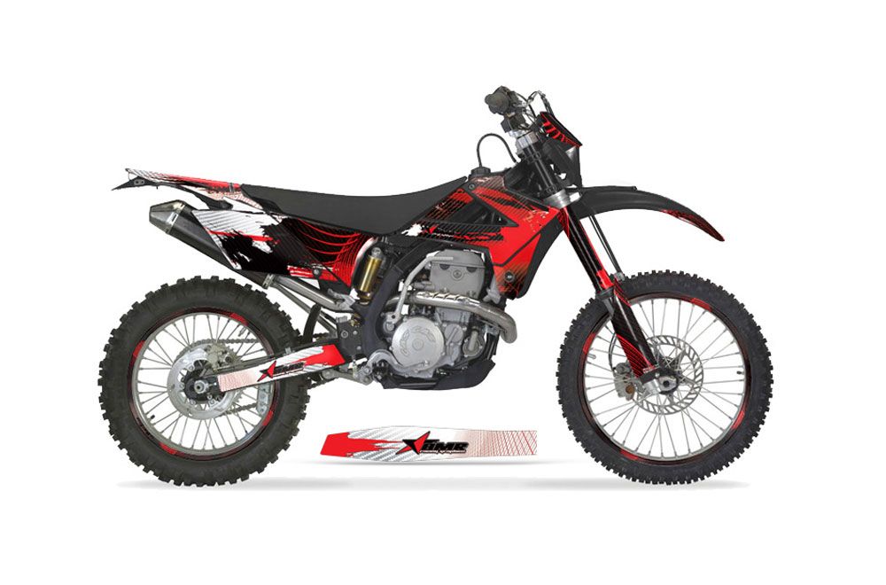 Gas Gas EC 300 Dirt Bike Graphic Kit - 2009-2010 Carbon X Red
