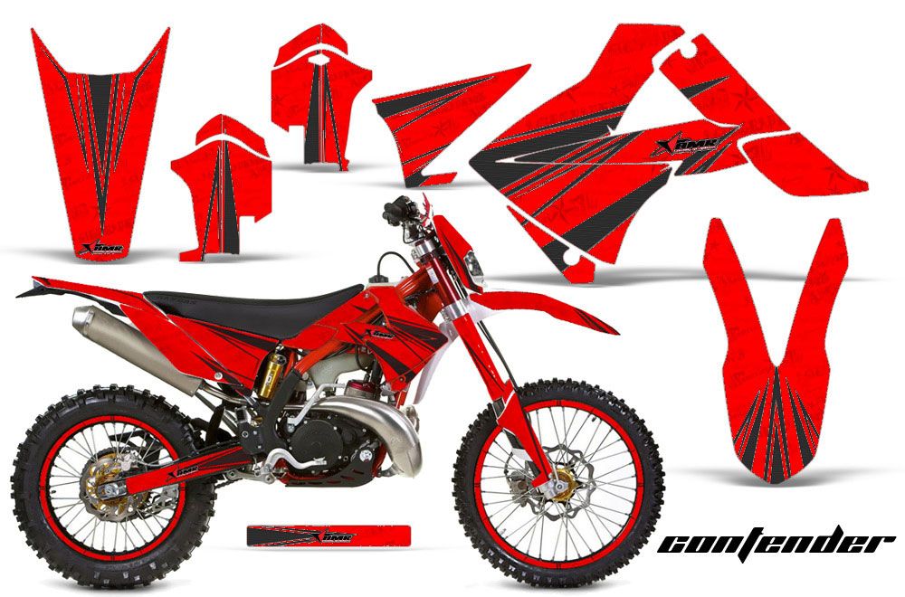 Gas Gas EC 250 Dirt Bike Graphic Kit - 2011-2012 Contender Red