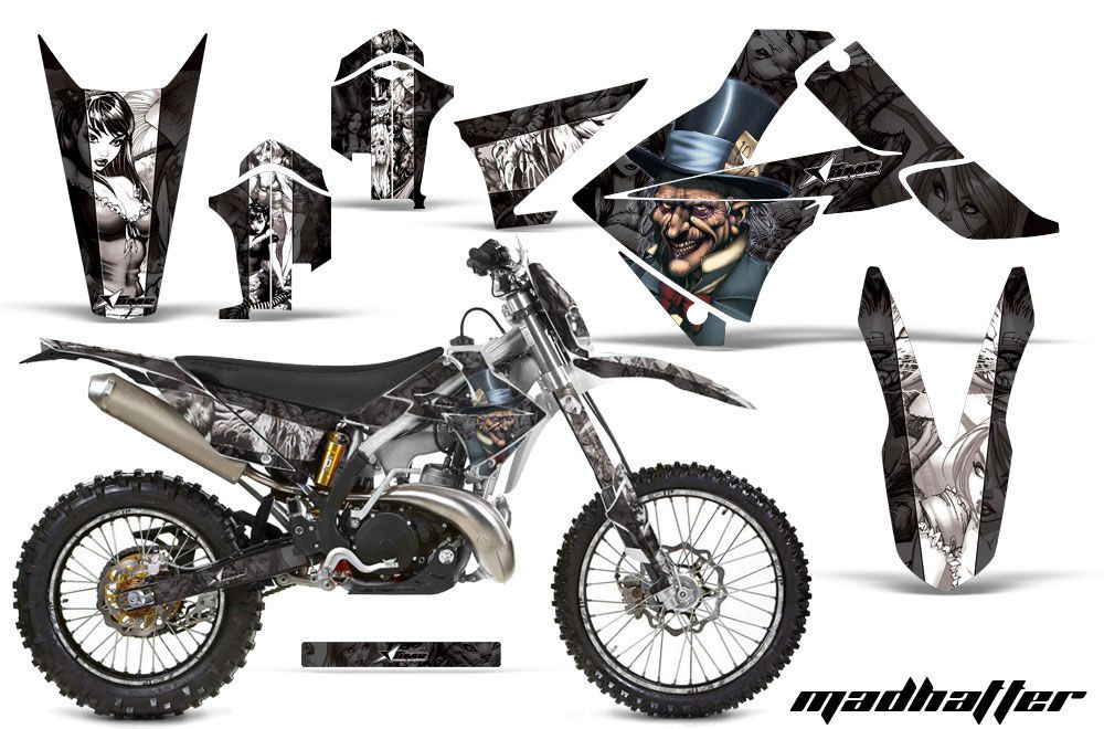 Gas Gas EC 300 Dirt Bike Graphic Kit - 2011-2012 Mad Hatter Black