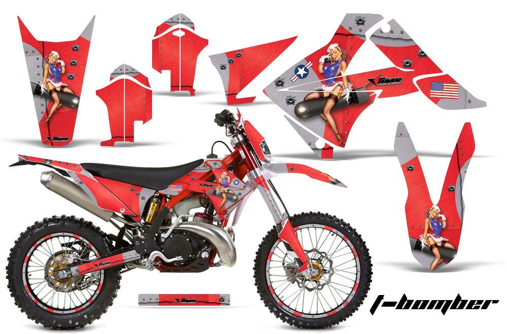 Gas Gas EC 300 Dirt Bike Graphic Kit - 2011-2012 T Bomber Red