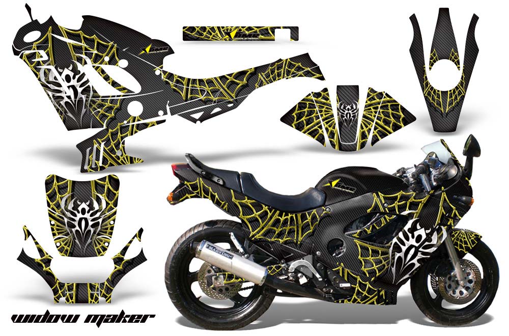Suzuki GSXR 600F / 750F Katana Graphic Kit - 1988-1997 Widow Maker Yellow
