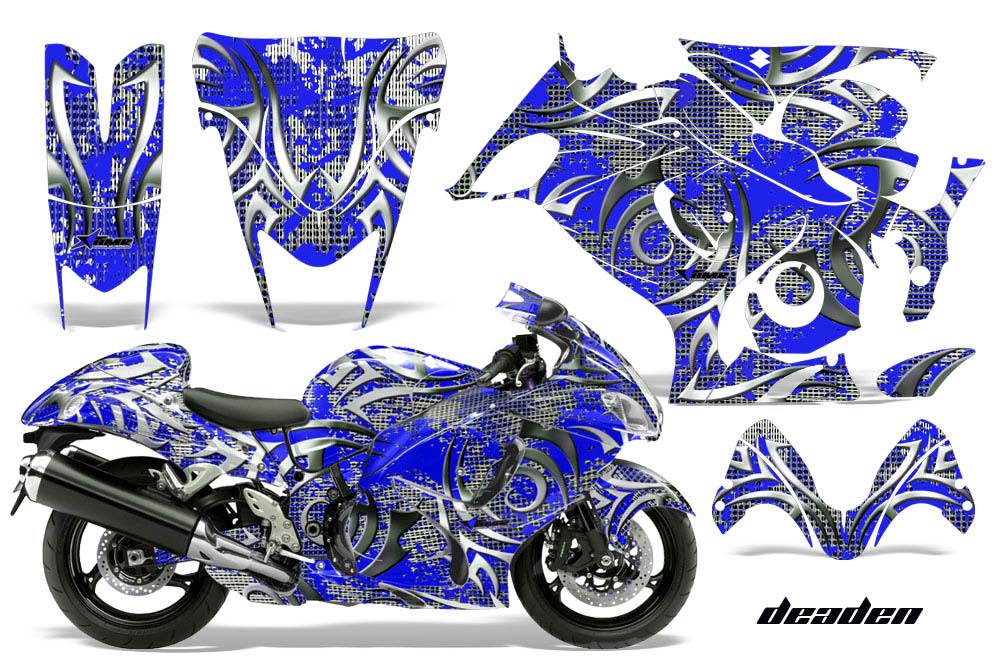 Suzuki GSXR 1300 Hayabusa Graphic Kit - 2008-2013 Deaden Blue