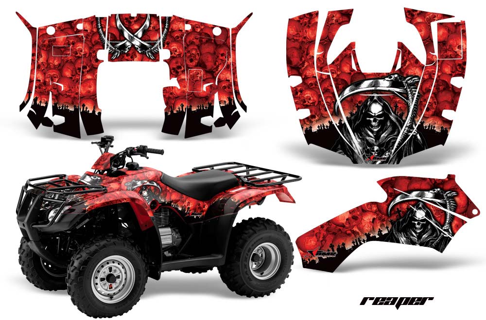 Honda Recon ES Fourtrax ATV Graphic Kit - 2005-2018 Reaper Red