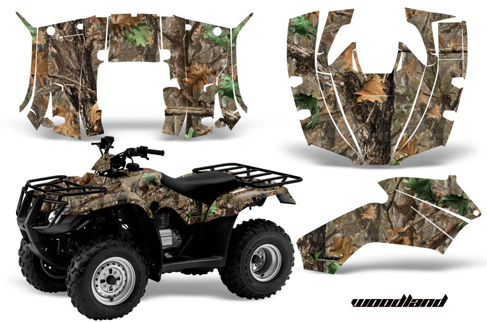 Honda Recon ES Fourtrax ATV Graphic Kit - 2005-2018 Woodland Camo