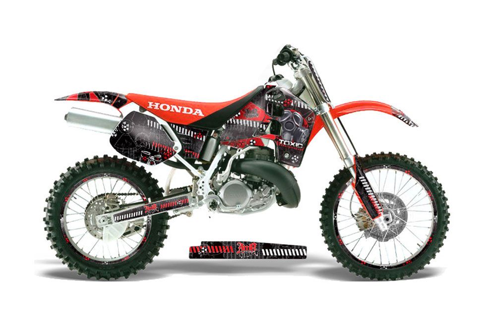 Honda CR500 Dirt Bike Graphic Kit - 1989-2001 Toxicity Red