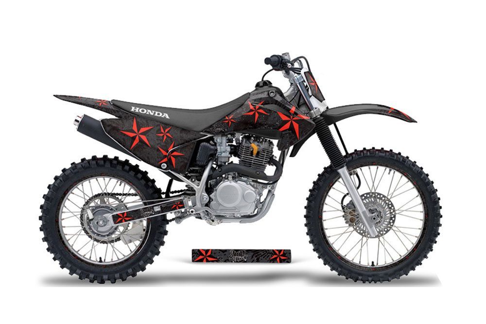 Honda CRF150 F Dirt Bike Graphic Kit - 2003-2007 Northstar Black
