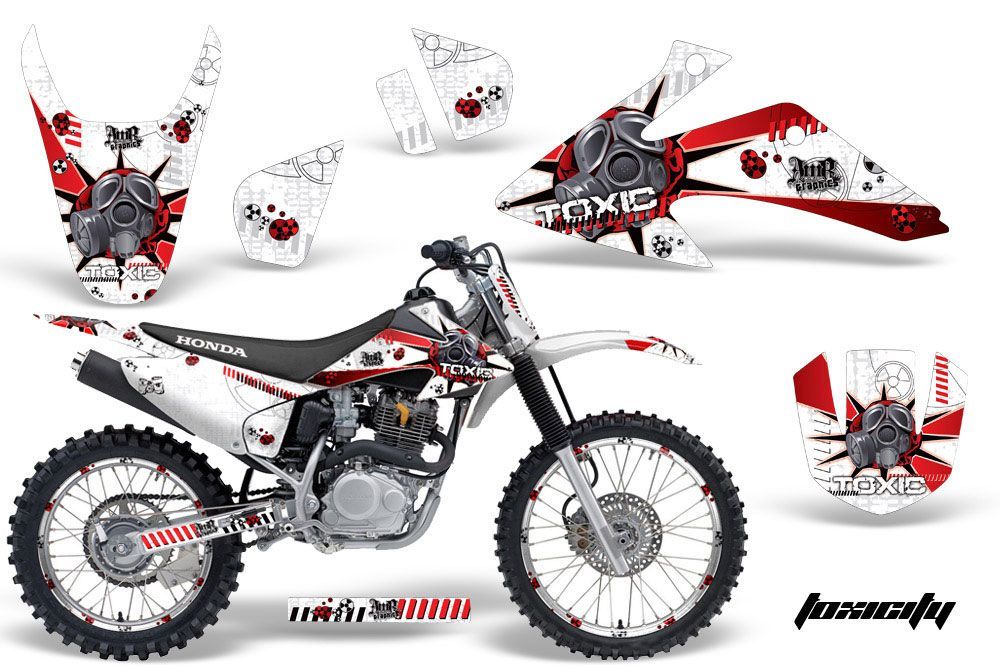 Honda CRF150 F Dirt Bike Graphic Kit - 2008-2014 Toxicity White