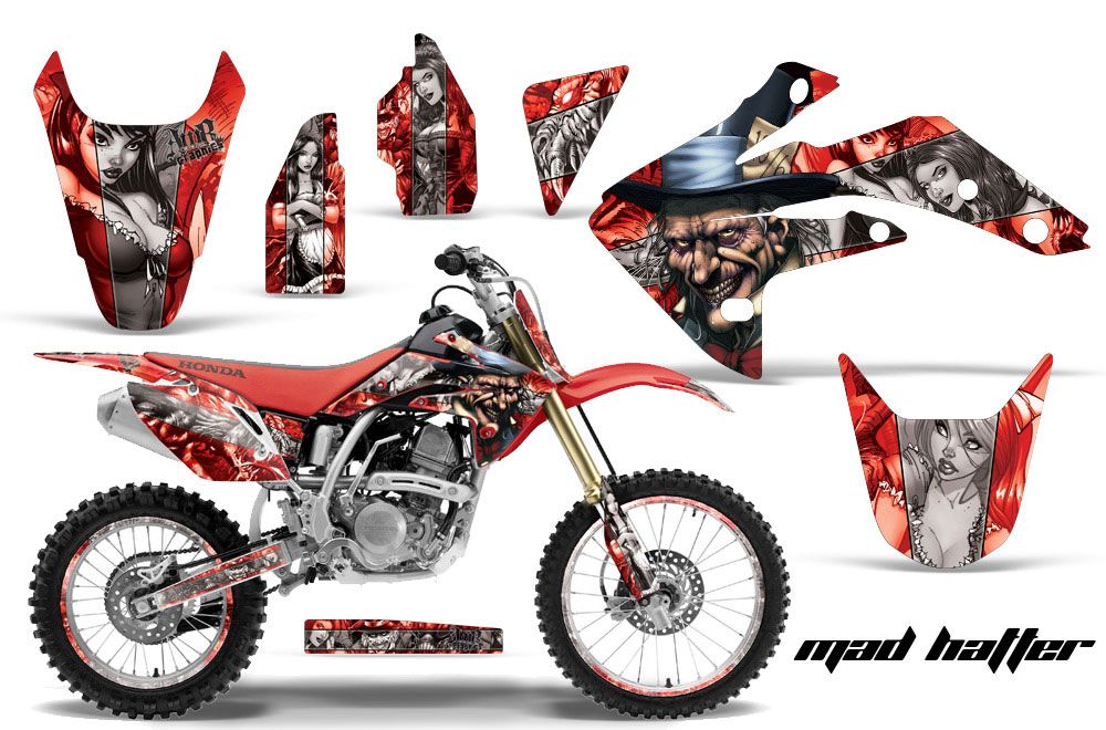 Honda CRF150 R Dirt Bike Graphic Kit - 2007-2016 Mad Hatter Red