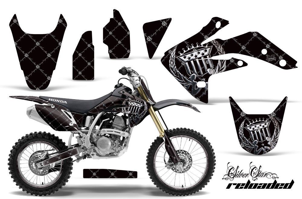 Honda CRF150 R Dirt Bike Graphic Kit - 2007-2016 Silver Star - Reloaded Chrome