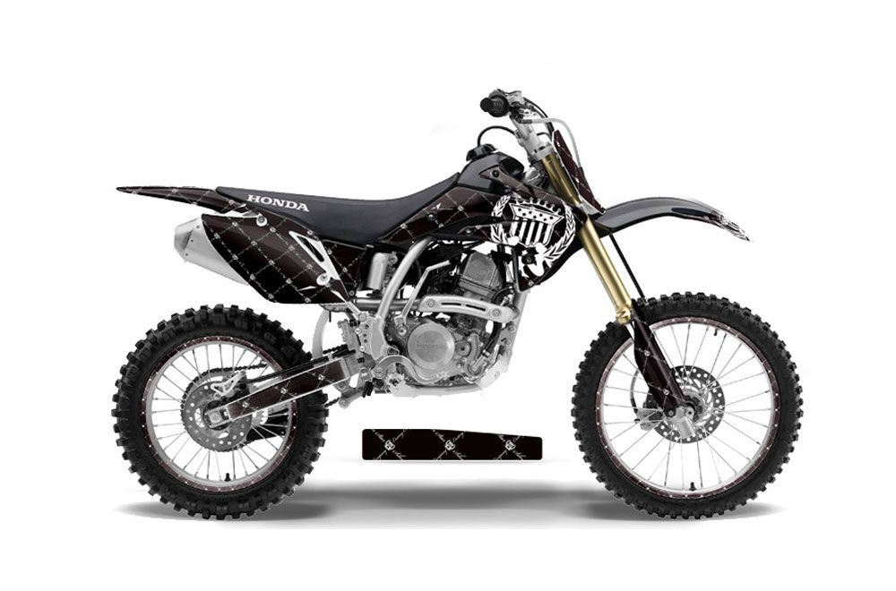 Honda CRF150 R Dirt Bike Graphic Kit - 2007-2016 Silver Star - Reloaded White