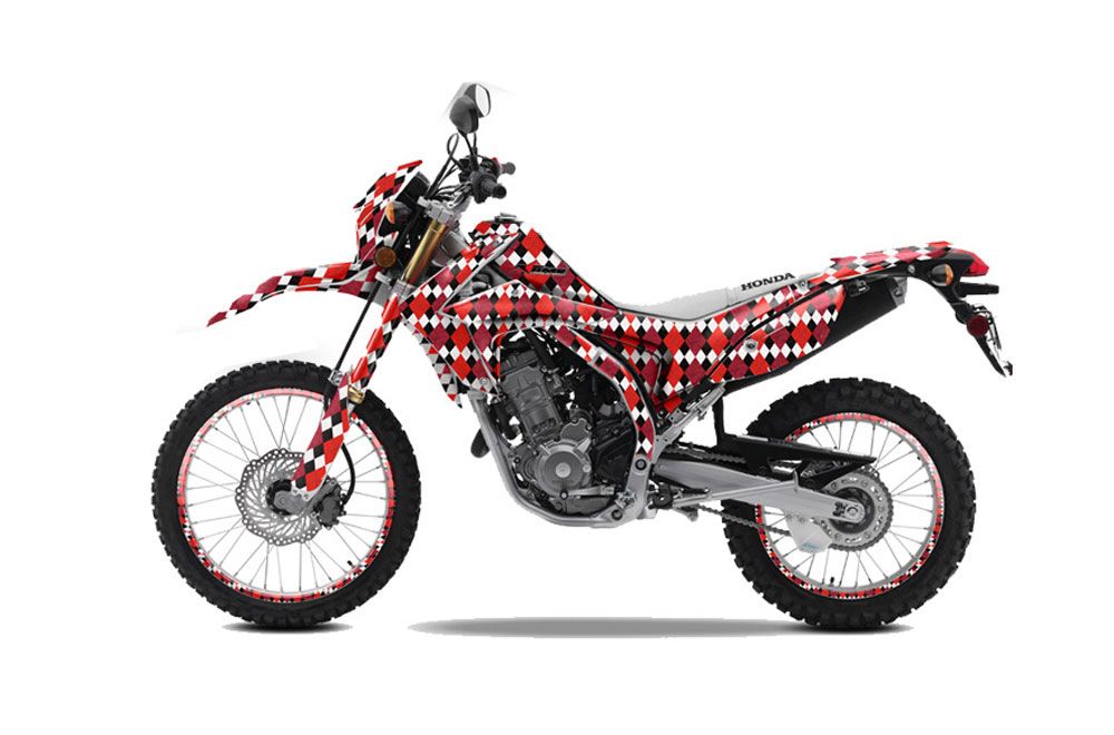 Honda CRF250 M Enduro Dirt Bike Graphic Kit - 2013-2016 Argyle Red