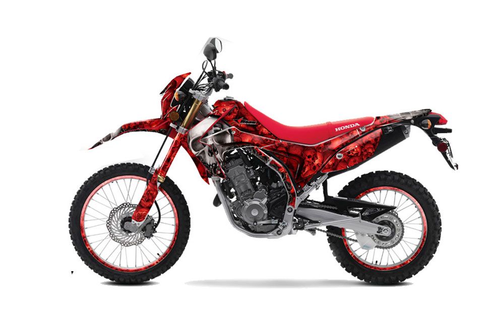 Honda CRF250 L Enduro Dirt Bike Graphic Kit - 2013-2016 Bone Collector Red