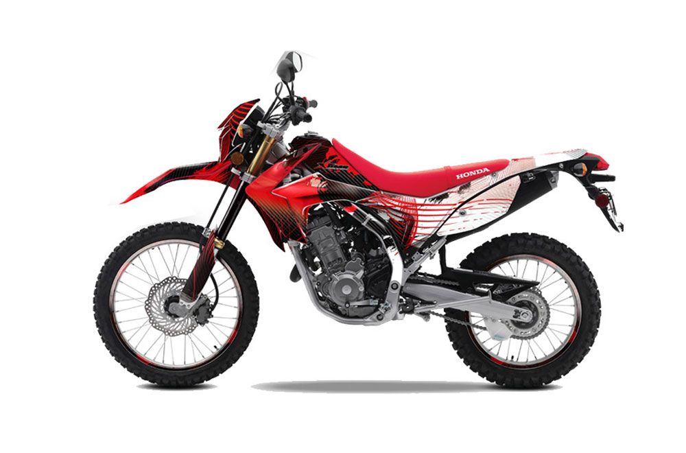Honda CRF250 M Enduro Dirt Bike Graphic Kit - 2013-2016 Carbon X Red