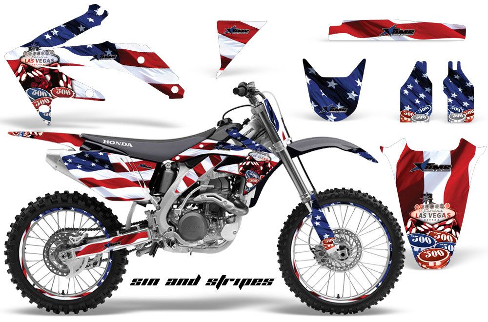 Honda CRF450 R Dirt Bike Custom Graphic Kit - 2002-2012