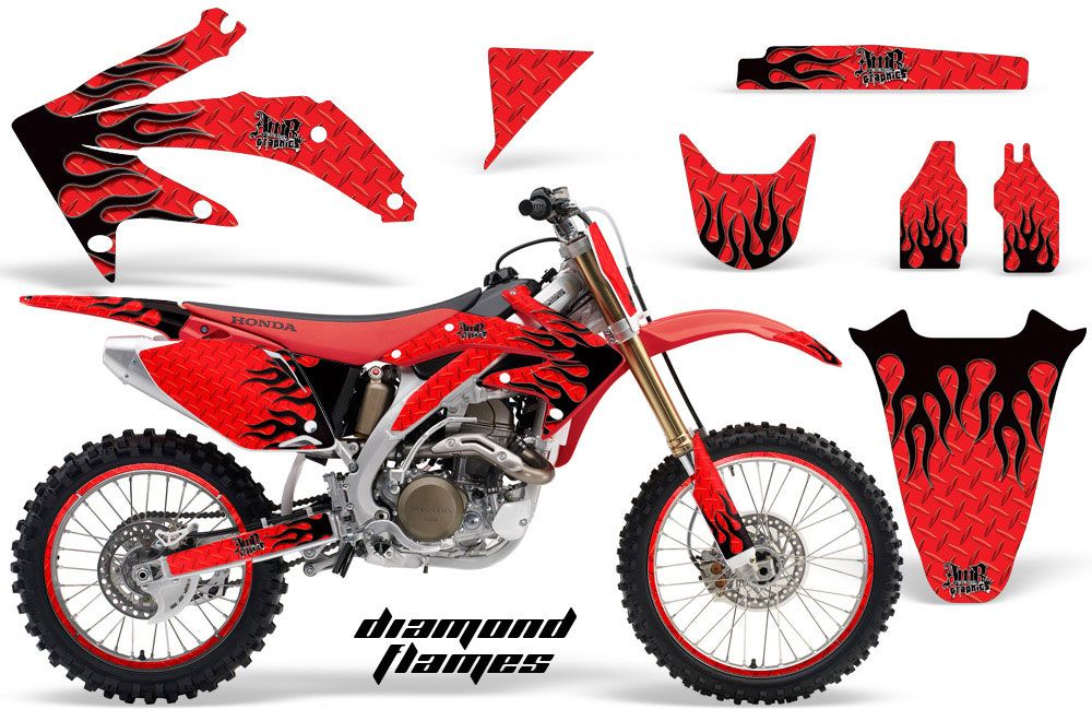 Honda CRF450 R Dirt Bike Custom Graphic Kit - 2002-2012