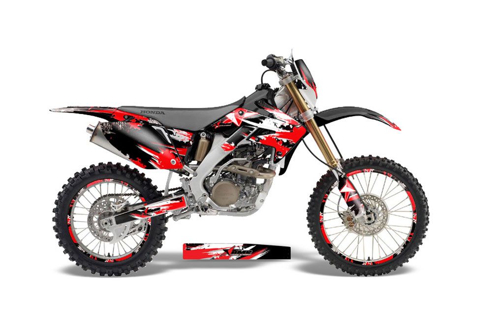 Honda CRF250 X Dirt Bike Graphic Kit - 2004-2017 Street Star Red