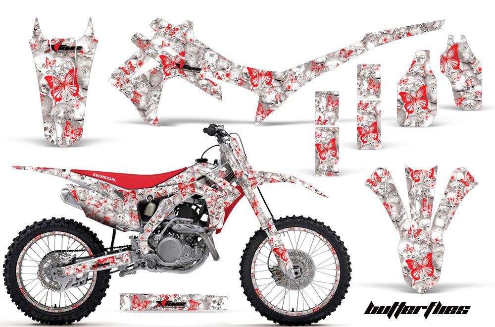 Honda CRF450 R Dirt Bike Graphic Kit - 2013-2016 Butterfly Red