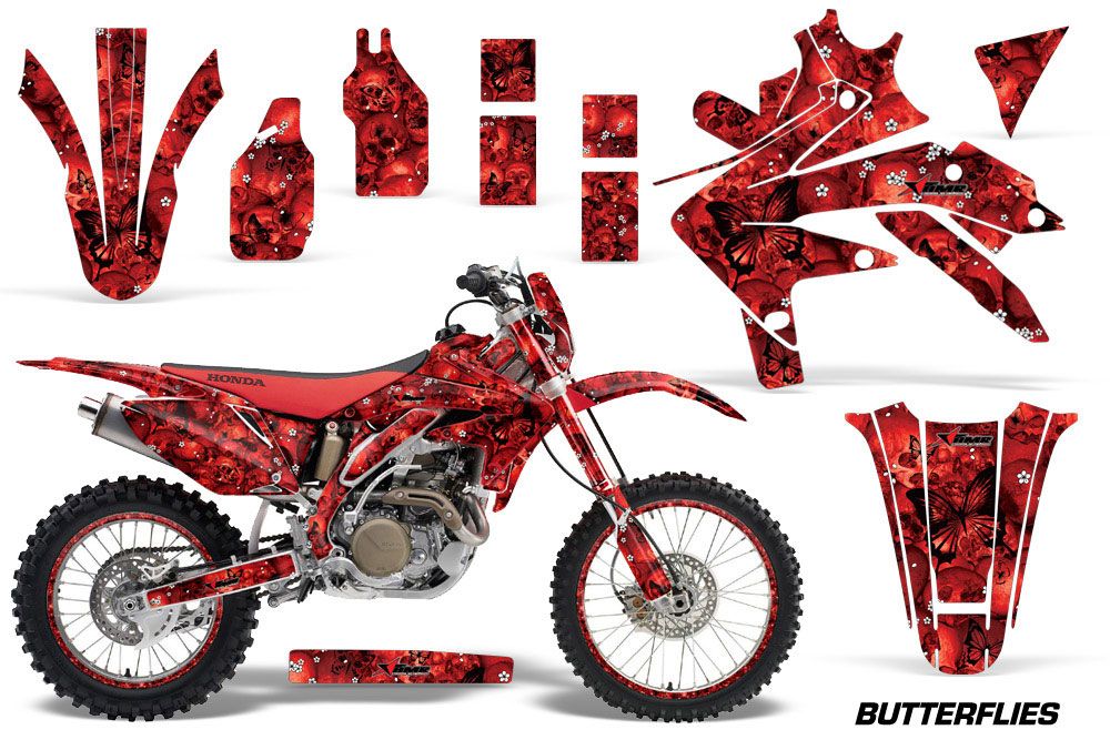 Honda CRF450 X Dirt Bike Graphic Kit - 2005-2016 Butterfly Red
