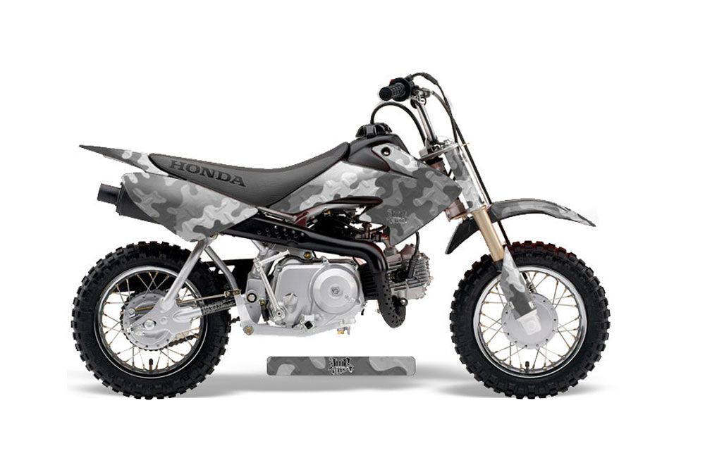 Honda CRF50 Dirt Bike Graphic Kit - 2004-2013 Camoplate Silver