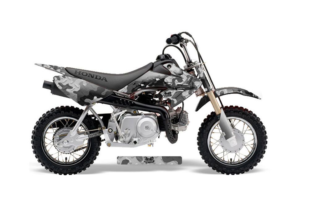Honda CRF50 Dirt Bike Graphic Kit - 2004-2013 Dog Fighter Black