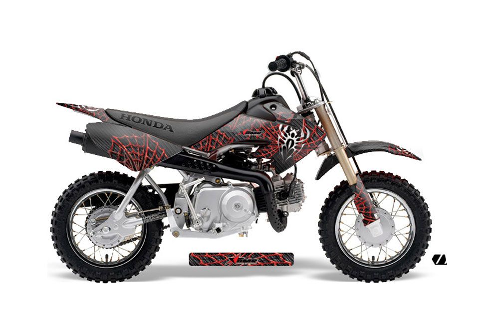 Honda CRF50 Dirt Bike Graphic Kit - 2004-2013 Widow Maker Red