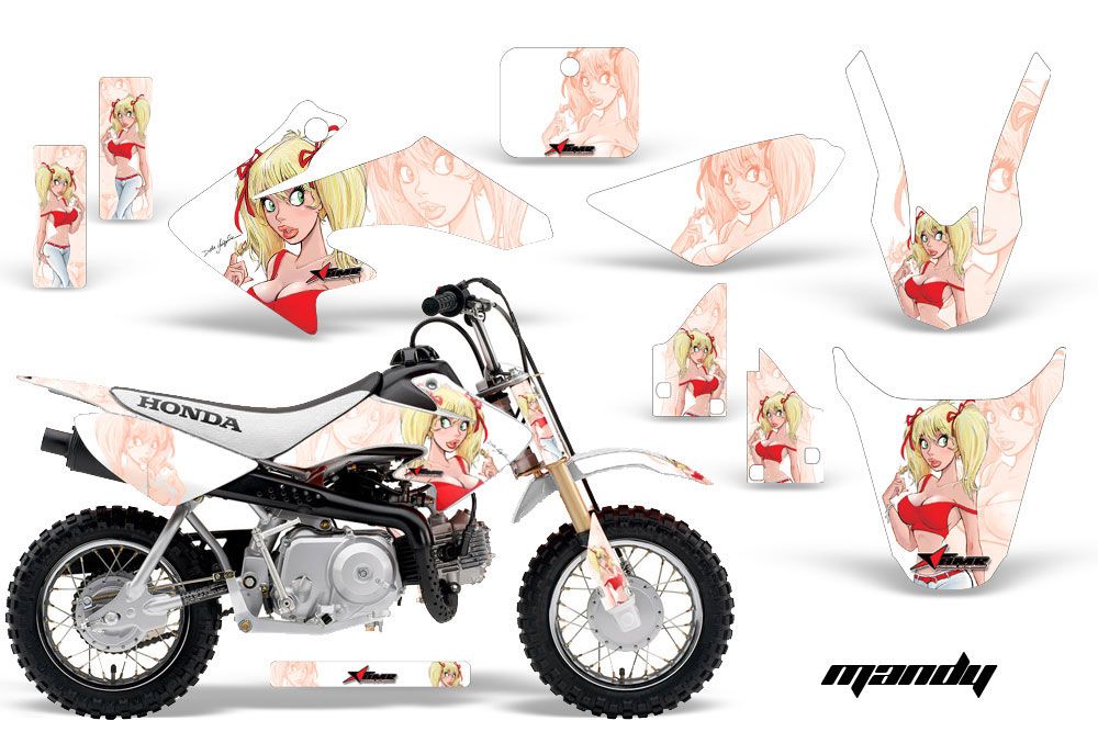 Honda CRF50 Dirt Bike Graphic Kit - 2004-2013 Mandy White