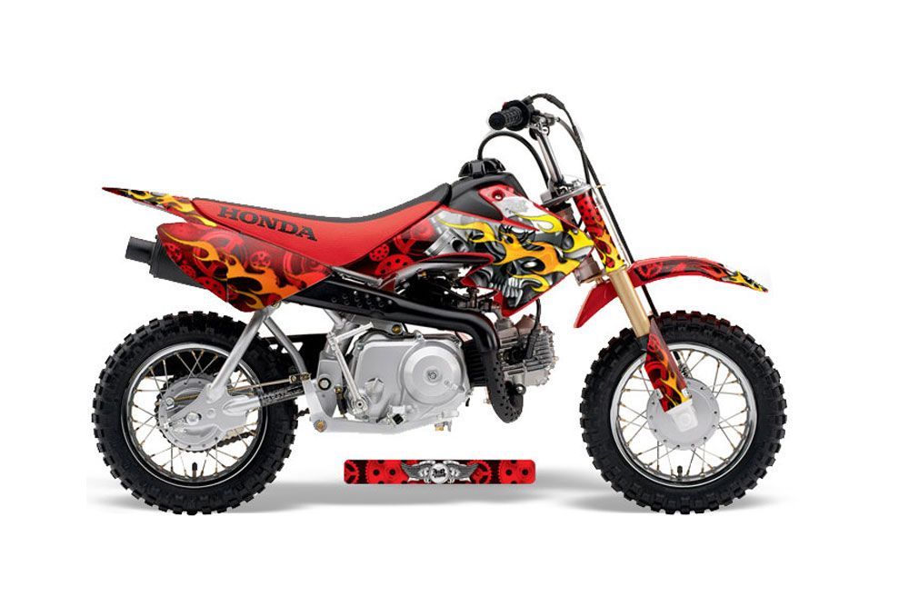 Honda CRF50 Dirt Bike Graphic Kit - 2004-2013 Motorhead Red